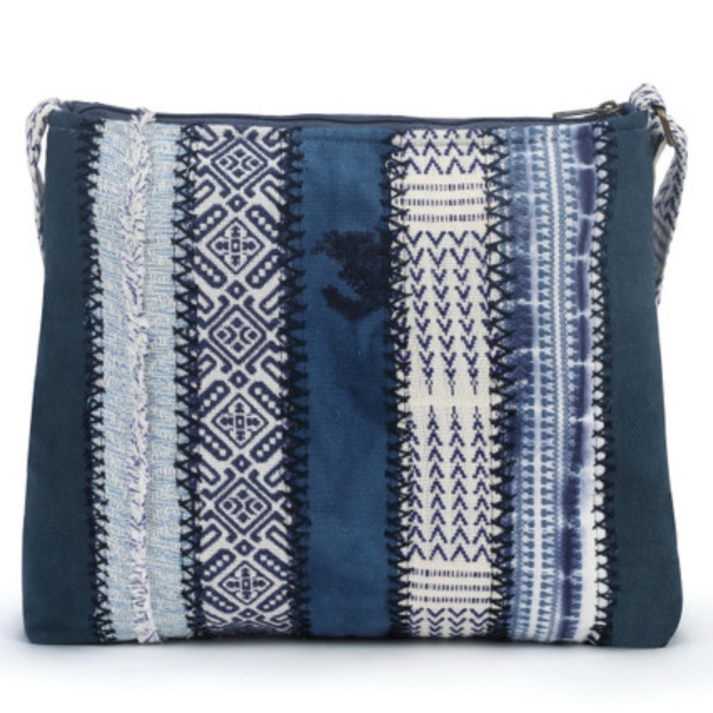 NWOT Demdaco Your Journey Indigo Crossbody Bag - Picture 3 of 12